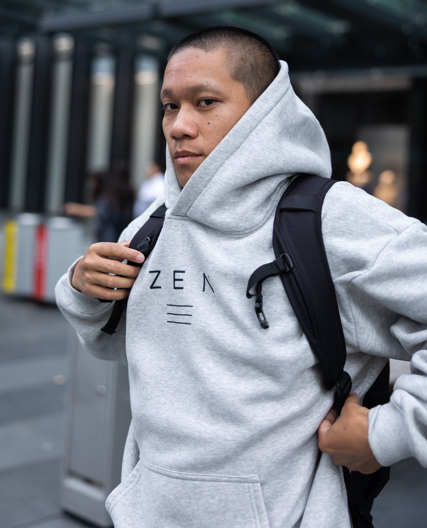 Oversized ZEN Hoodie - Grey