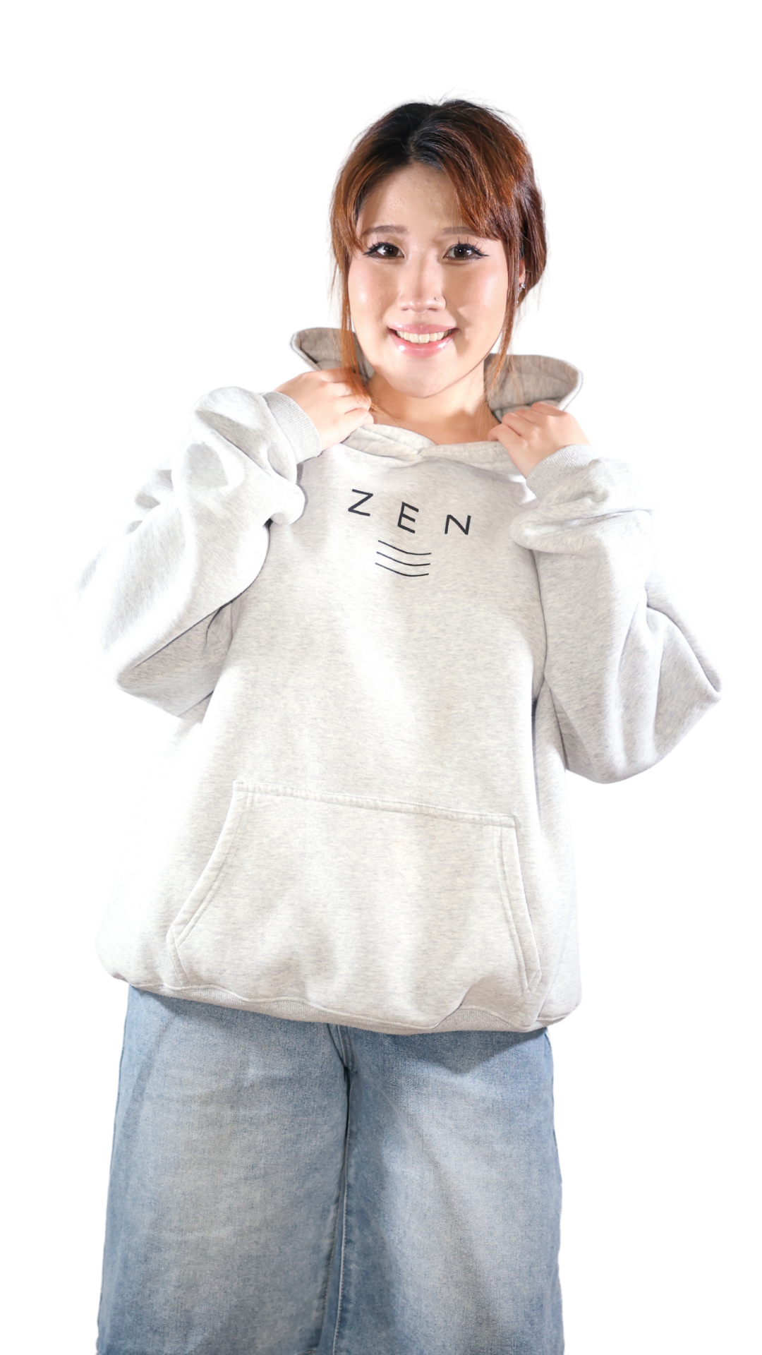 Oversized ZEN Hoodie - Grey