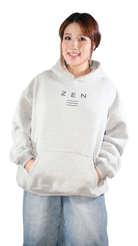 Oversized ZEN Hoodie - Grey